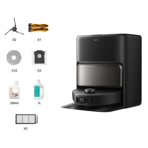 Mova V50 Ultra Complete Black (robotstofzuiger)