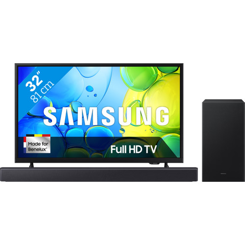 Samsung 32" Full HD F6000F (2025) + Samsung HW-B450F Zwart (televisie)