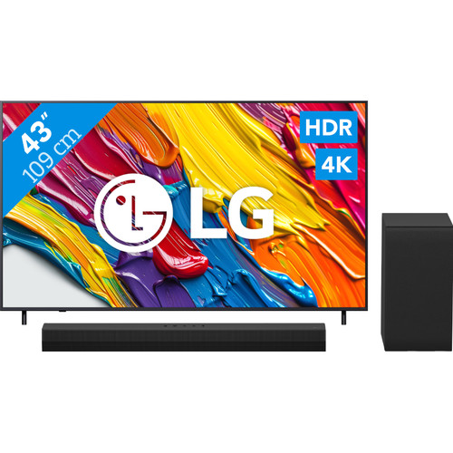 LG 43" QNED82 4K (2025) + LG DS40T (televisie)
