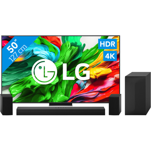 LG 50" QNED86 EVO 4K (2025) + LG DS60TR (televisie)