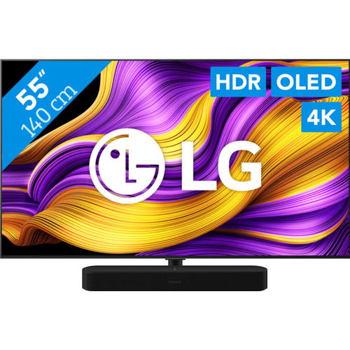 LG 55" OLED EVO G56 4K (2025) + Sonos Beam Gen2 Zwart (televisie)