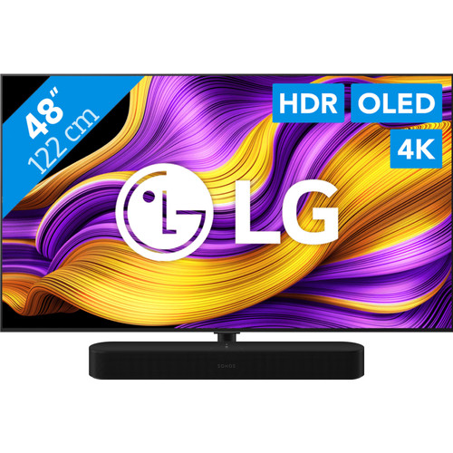 LG 48" OLED EVO G56 4K (2025) + Sonos Beam Gen2 Zwart (televisie)