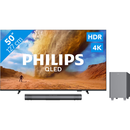 Philips 50" PUS7800 QLED 4K (2025) + Philips TAB6100 (televisie)