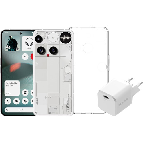 Nothing Phone (3) 256GB Wit 5G + Accessoirepakket (mobiele telefoon)