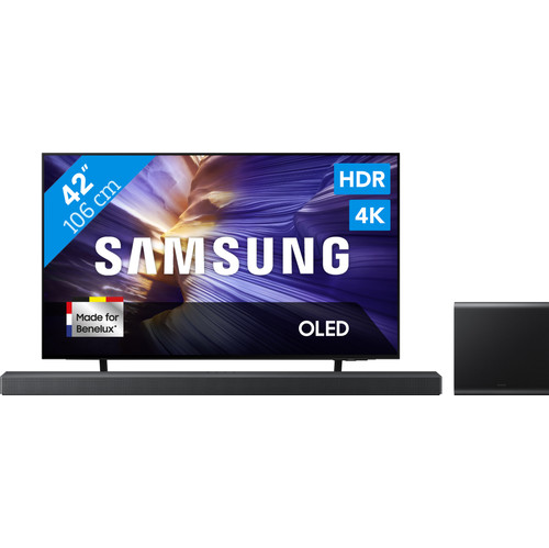 Samsung 42" OLED S90F (2025) + Samsung HW-QS700F Zwart (televisie)