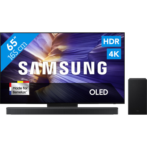 Samsung 65" OLED S90F 4K (2025) + Samsung HW-B750F (2025) (televisie)