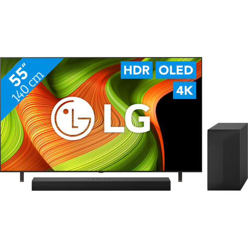 LG 55" OLED B56 4K (2025) + LG DS60TR (televisie)