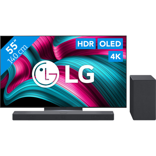 LG 55" OLED EVO C54 4K (2025) + LG DSC9S (televisie)