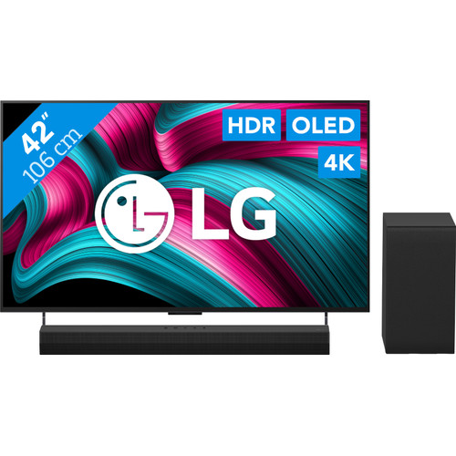 LG 42" OLED EVO C54 4K (2025) + LG DS40T (televisie)