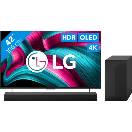 LG 42" OLED EVO C54 4K (2025) + LG DS60TR (televisie)