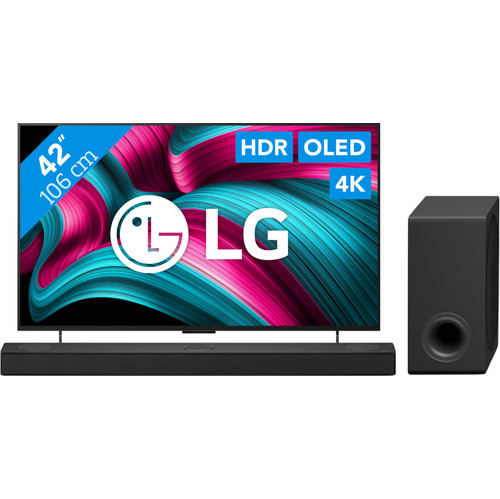 LG 42" OLED EVO C54 4K (2025) + LG DS80TR (televisie)