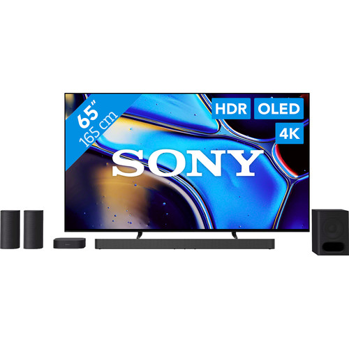 Sony 65'' Bravia 8 OLED 4K (2024) + Sony Bravia Theatre System 6 Zwart (televisie)