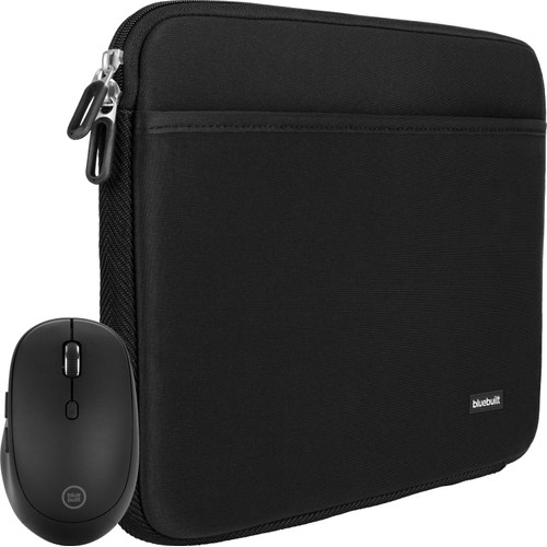 BlueBuilt Laptophoes 36 cm 15 inch M Zwart + Tradendum Muis (laptop sleeve)