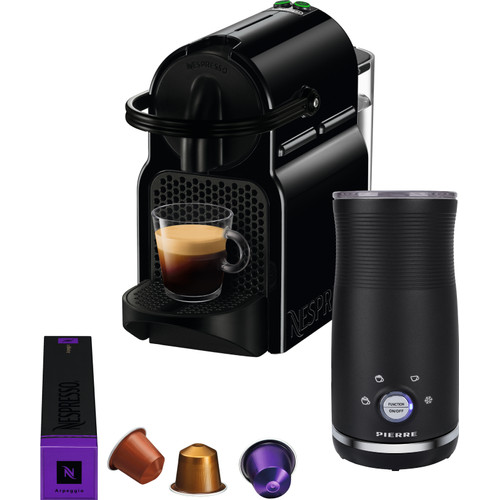 De'Longhi Nespresso Inissia EN80.B + Pierre Melkopschuimer (cup- en padmachine)