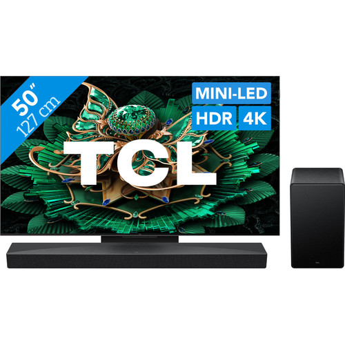TCL 50" QD Mini-led C71K 4K (2025) + TCL Q65H (televisie)