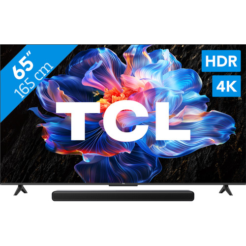 TCL 65" Led P61K 4K (2025) + TCL S45H 2.0 Soundbar (televisie)