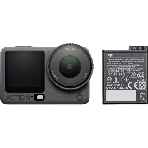DJI Osmo Action 6 + DJI Osmo Action Extreme Battery (action camera)