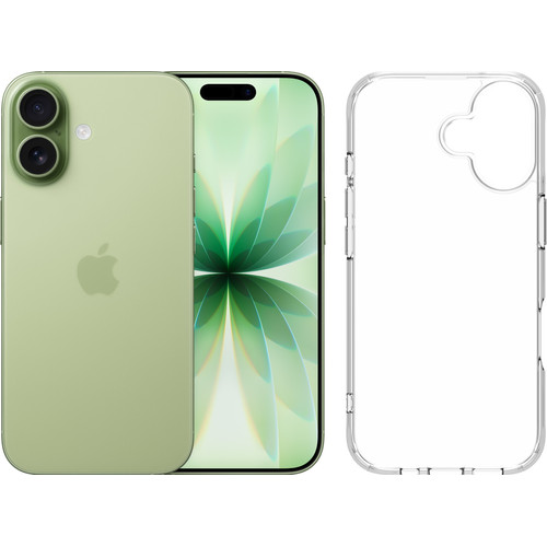 Apple iPhone 17 256GB Groen + BlueBuilt Protective Back Cover Transparant (mobiele telefoon)