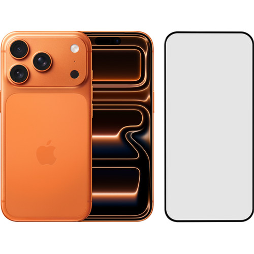 Apple iPhone 17 Pro 1TB Oranje + BlueBuilt Screenprotector Glas (mobiele telefoon)