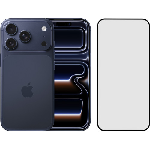 Apple iPhone 17 Pro 1TB Blauw + BlueBuilt Screenprotector Glas (mobiele telefoon)