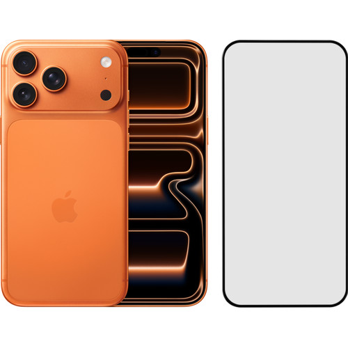 Apple iPhone 17 Pro Max 1TB Oranje + BlueBuilt Screenprotector Glas (mobiele telefoon)