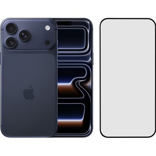 Apple iPhone 17 Pro Max 2TB Blauw + BlueBuilt Screenprotector Glas (mobiele telefoon)