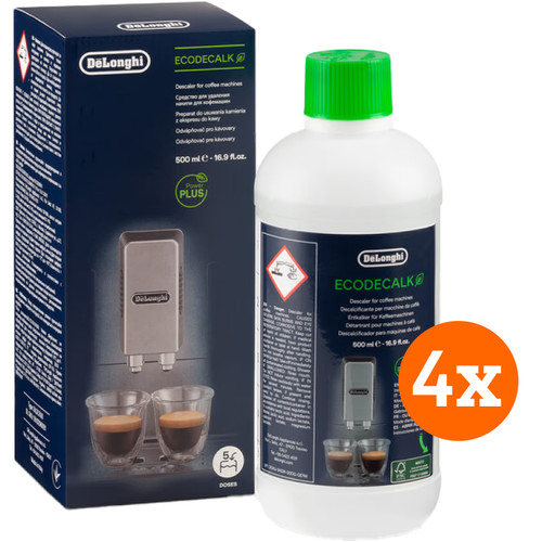 De'Longhi DeCalk Care Ontkalker 4 x 500 ml (ontkalker voor koffiezetapparaten)
