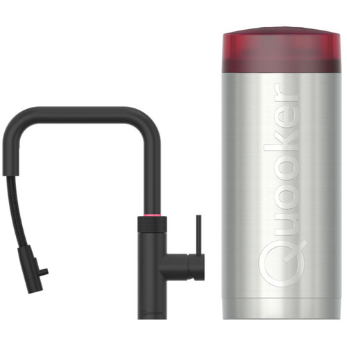 Quooker COMBI+ & Quooker Flex Square Zwart (kokend water kraan reservoir)