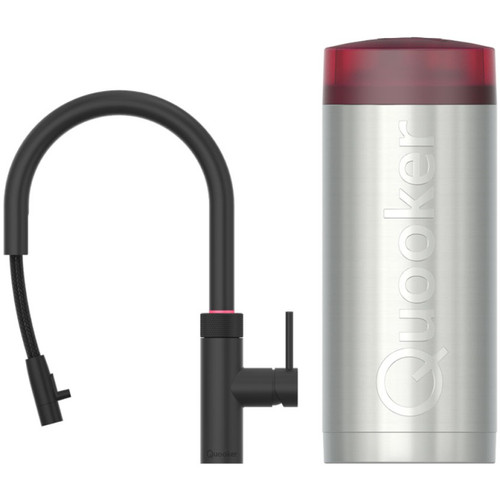 Quooker COMBI+ & Quooker Flex Round Zwart (kokend water kraan reservoir)