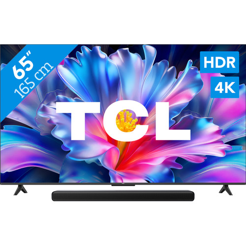 TCL 65" LED P6L 4K (2026) + TCL S45H 2.0 Soundbar (televisie)
