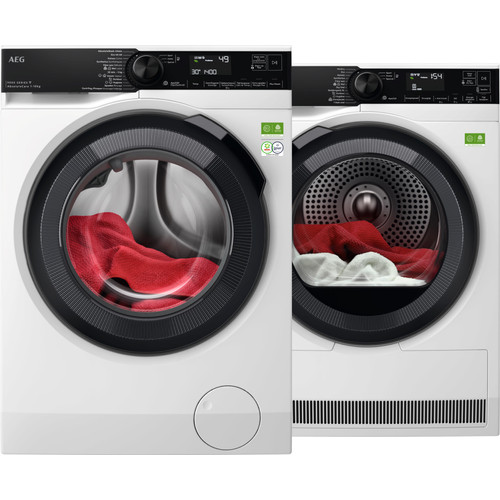 AEG LR9604C6 AbsoluteCare + AEG TR969V6C AbsoluteCare Pro (wasmachine)