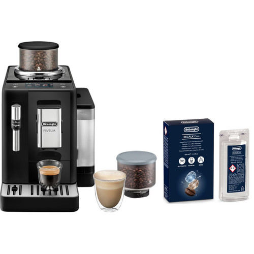 De'Longhi Rivelia EXAM440.35.B + Ontkalker (volautomatische espressomachine)