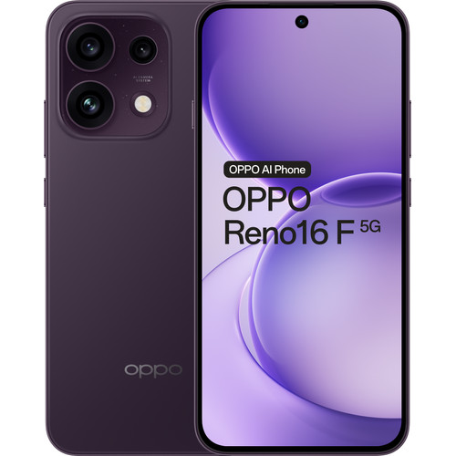 OPPO Reno16 F 256GB Paars 5G (mobiele telefoon)