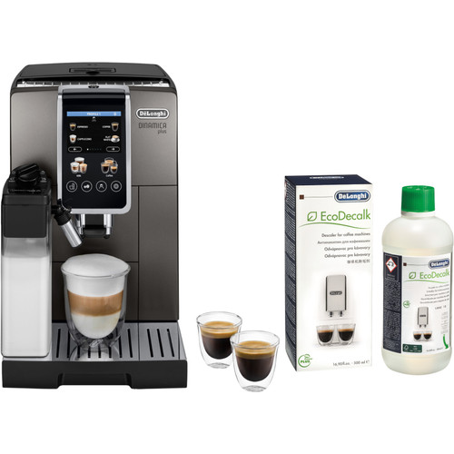 De'Longhi Dinamica Plus ECAM380.95.TB + Ontkalker (volautomatische espressomachine)