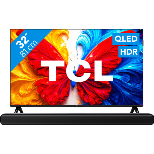 TCL 32" QLED S5L 4K (2026) + TCL S45H 2.0 Soundbar (televisie)