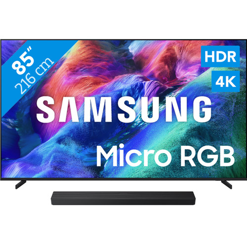 Samsung Micro RGB 85" R85H (2026) + Samsung HW-QS90H (2026) (televisie)
