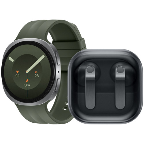 Samsung Galaxy Watch 9 Zilver/Groen 44mm + Samsung Galaxy Buds4 Zwart (smartwatch)
