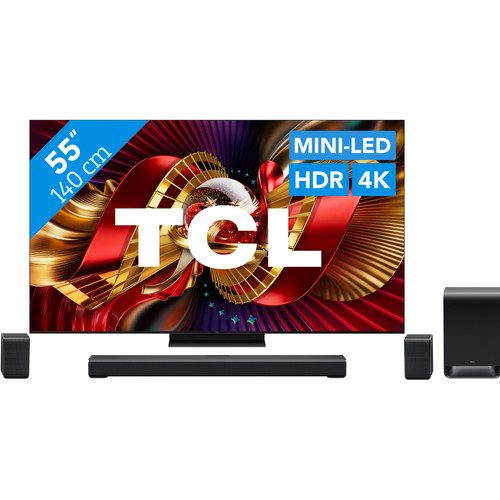 TCL SQD Mini-led 55" C89L (2026) + TCL S65K (televisie)
