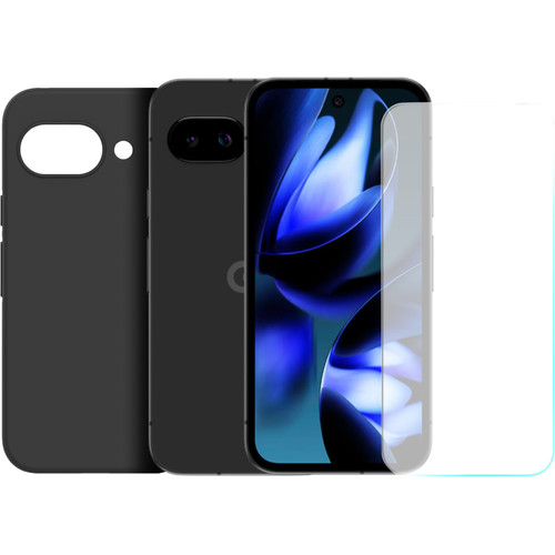 Google Pixel 9a 128GB Zwart 5G + Basis Accessoirepakket (mobiele telefoon)