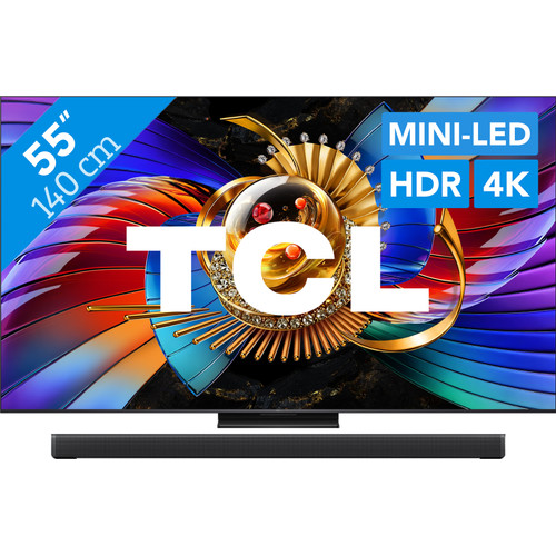 TCL SQD Mini-led 55" 80L (2026) + TCL A65K (televisie)
