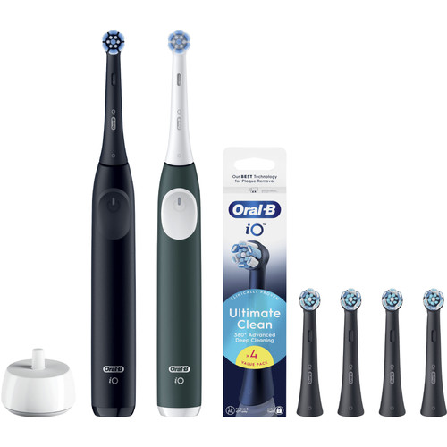 Oral-B iO 2 Duo Pack Zwart en Groen Value Pack (elektrische tandenborstel)