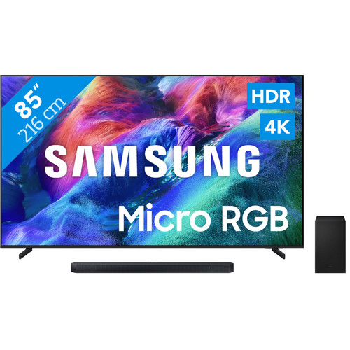 Samsung Micro RGB 85" R85H (2026) + Samsung HW-Q600H (2026) (televisie)