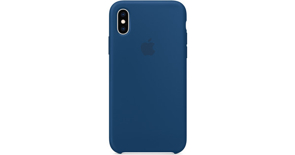 iphone xs coque silicone bleu