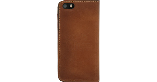 Senza Desire Leather Apple iPhone 5/5S/SE Book Case Brown