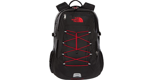 north face borealis classic black red