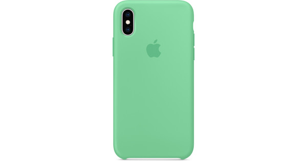 coque iphone xs menthe verte