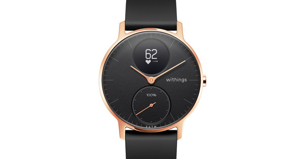 Withings Steel HR 36mm Rose Gold Black Silicon Coolblue Before 23 59 delivered tomorrow