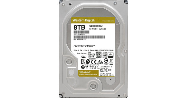 WD Gold WD8004FRYZ 8TB - Coolblue - Voor 23.59u, morgen in huis