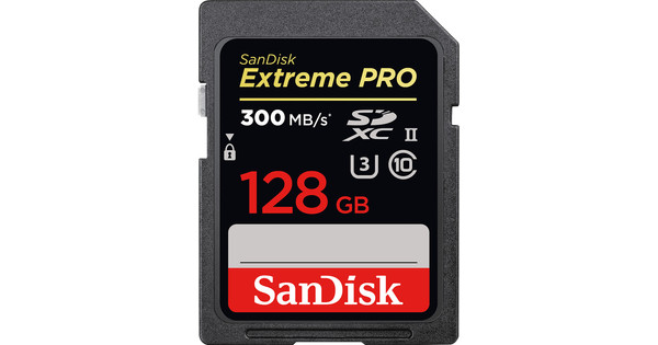 Sandisk SDXC Extreme Pro 128GB 300MB/s C10 UHS-II