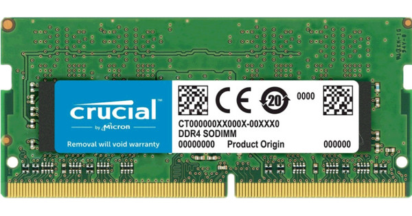 Crucial Apple 32 Go SODIMM DDR3-2400 Set de 2 x 16 Go - Coolblue - avant  23:59, demain chez vous